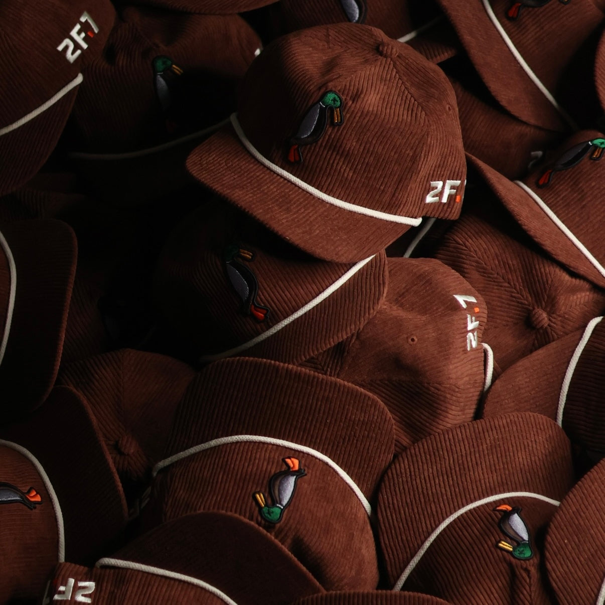 Brown Corduroy Rope Hat