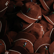 Brown Corduroy Rope Hat