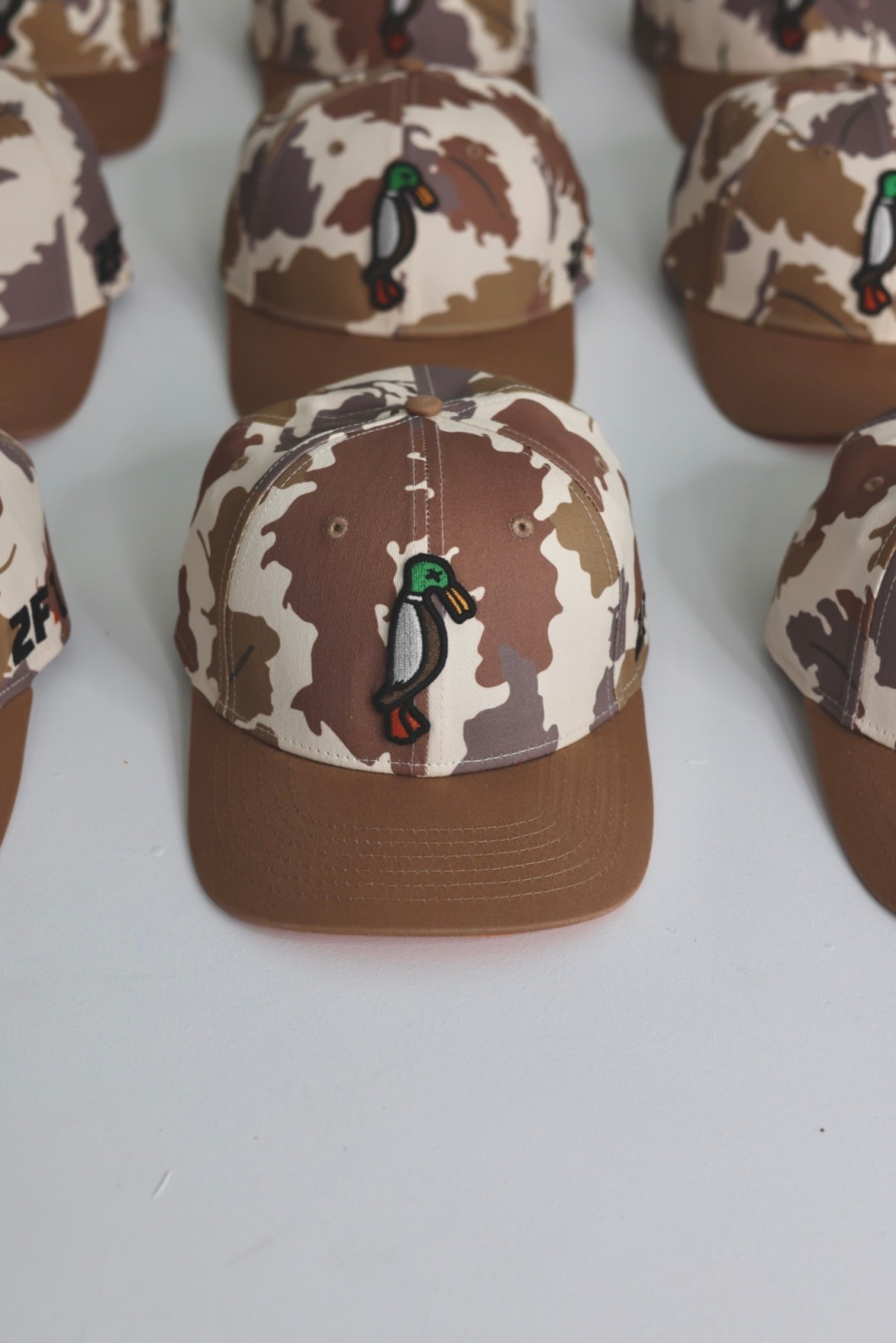 Tan / Brown Leaf Camo Snapback