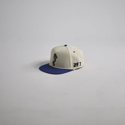 Blue Bill / OffWhite Rope Hat