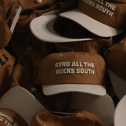 “Send All The Ducks South” Brown / Tan Canvas Hat