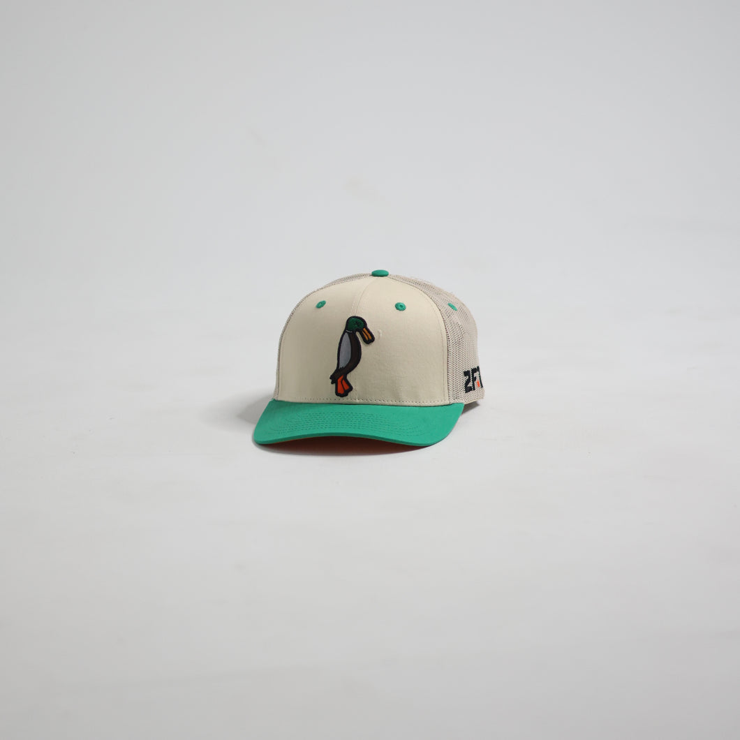 Green OffWhite Trucker