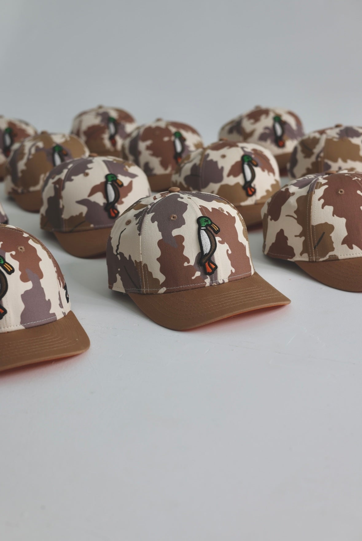 Tan / Brown Leaf Camo Snapback