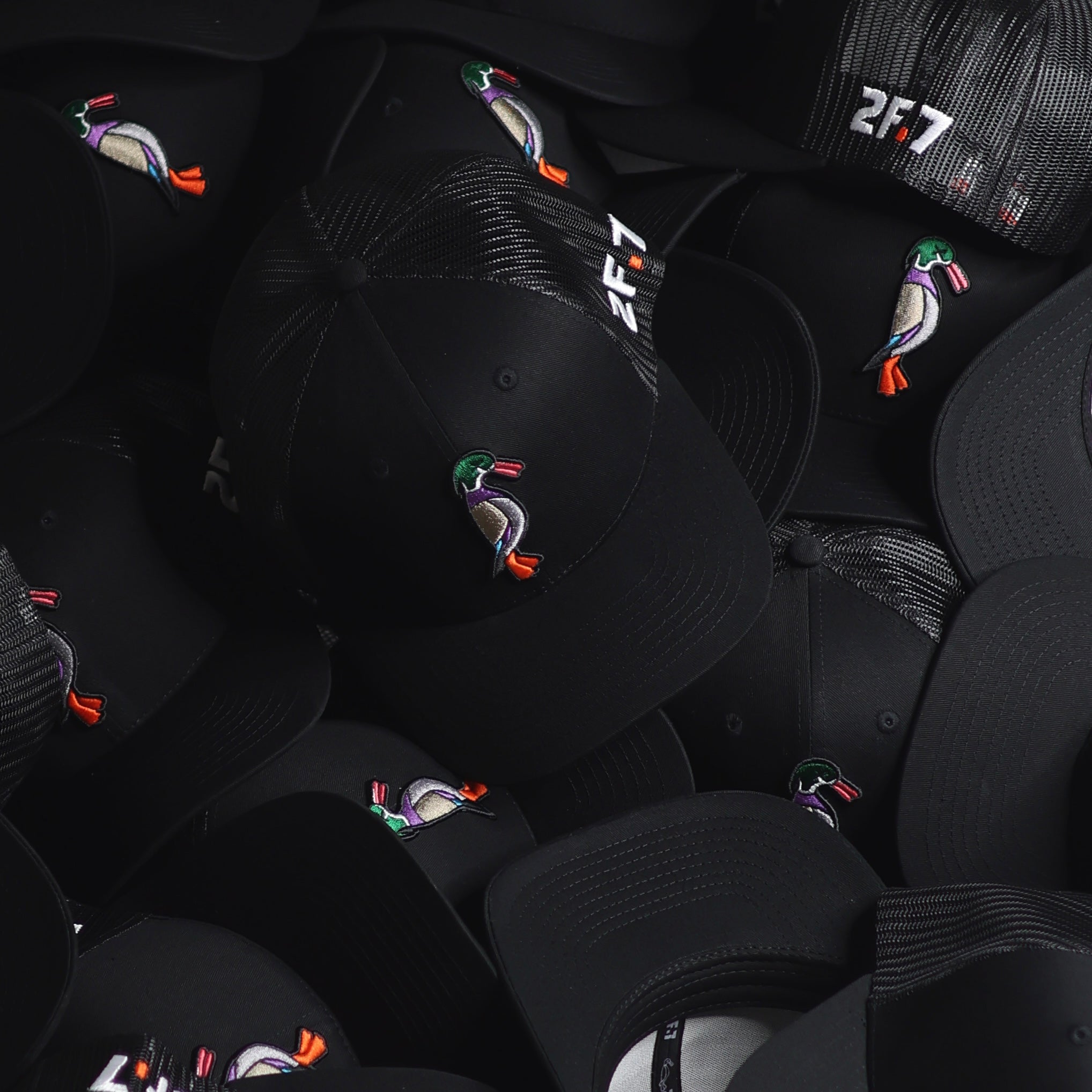 Black Wood Duck Trucker