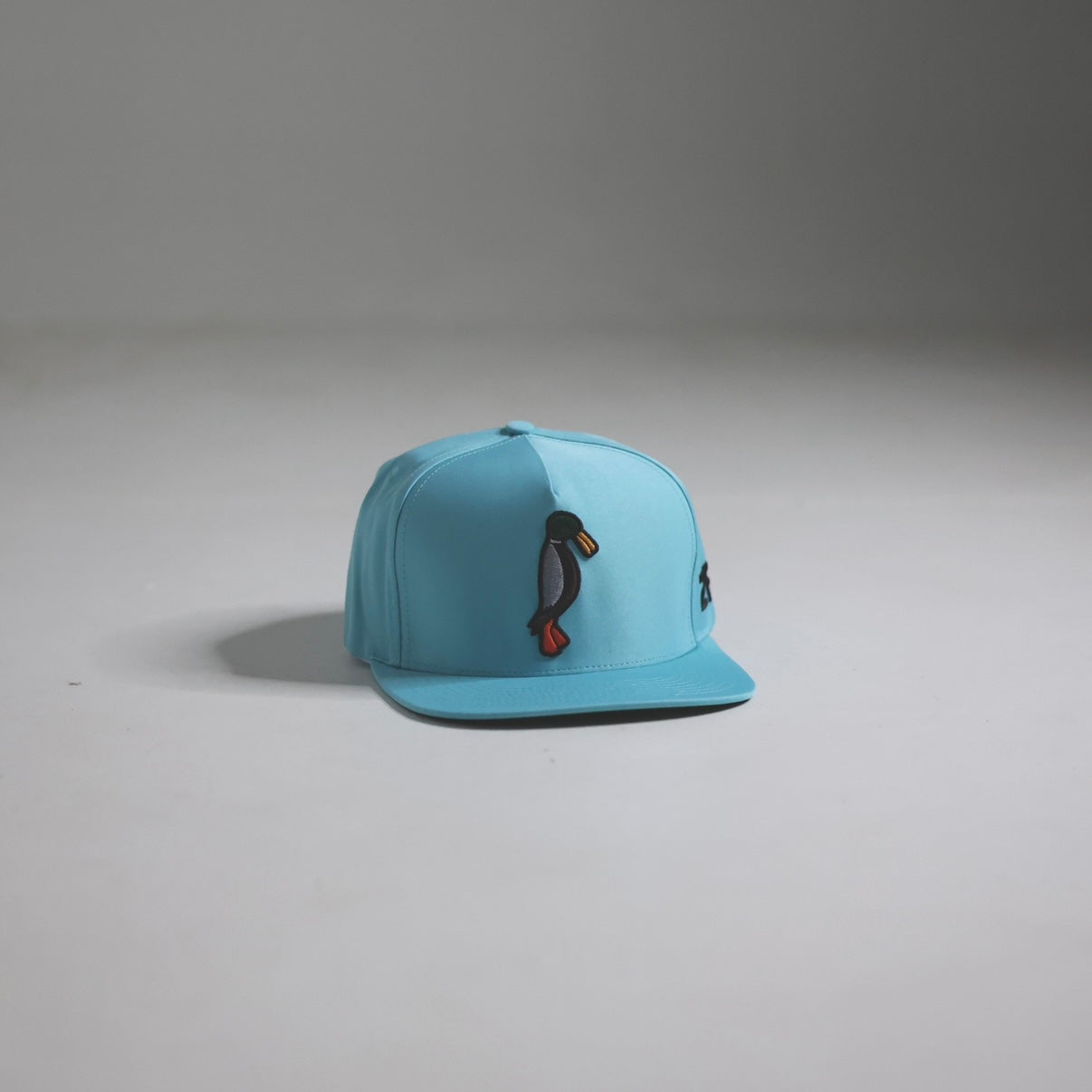 Deep Teal Leather Buckle Hat