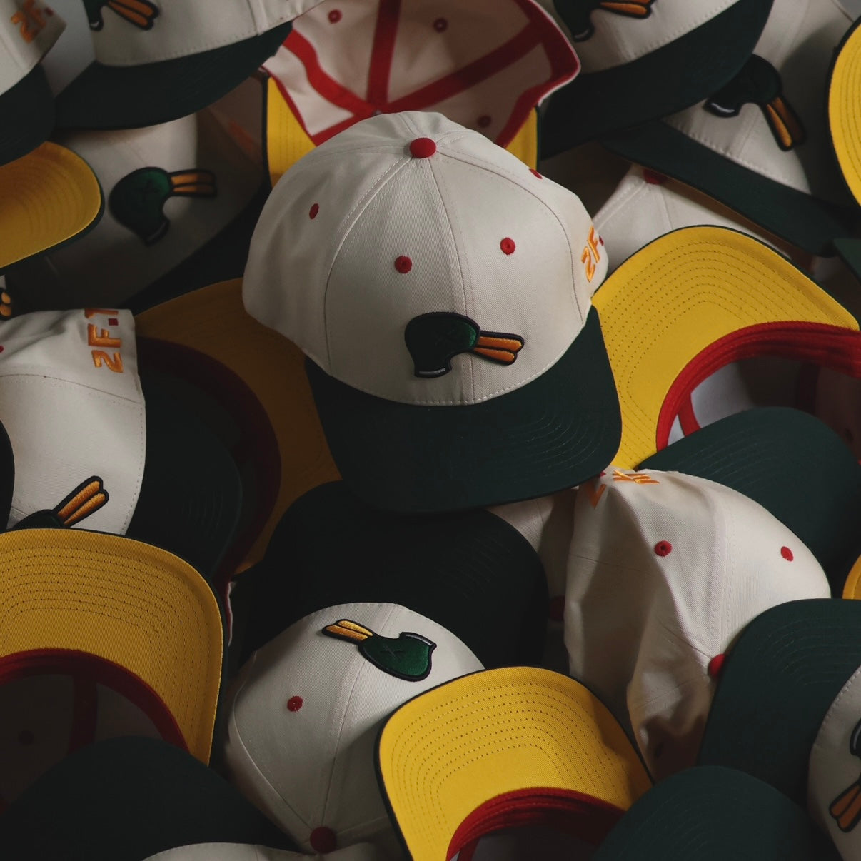 Green / OffWhite DuckHead Snapback
