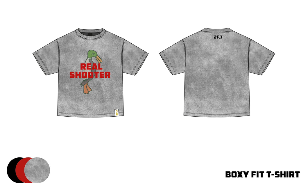 Real Shooter Grey Tee