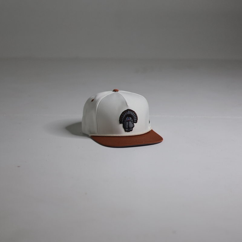 Clay / White Turkey Rope Hat