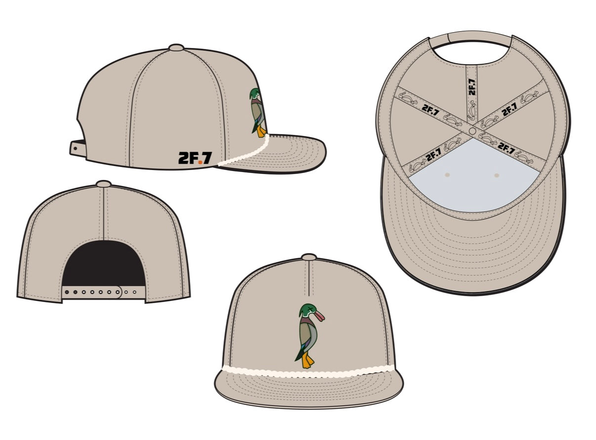 Wood Duck OffWhite Rope Hat