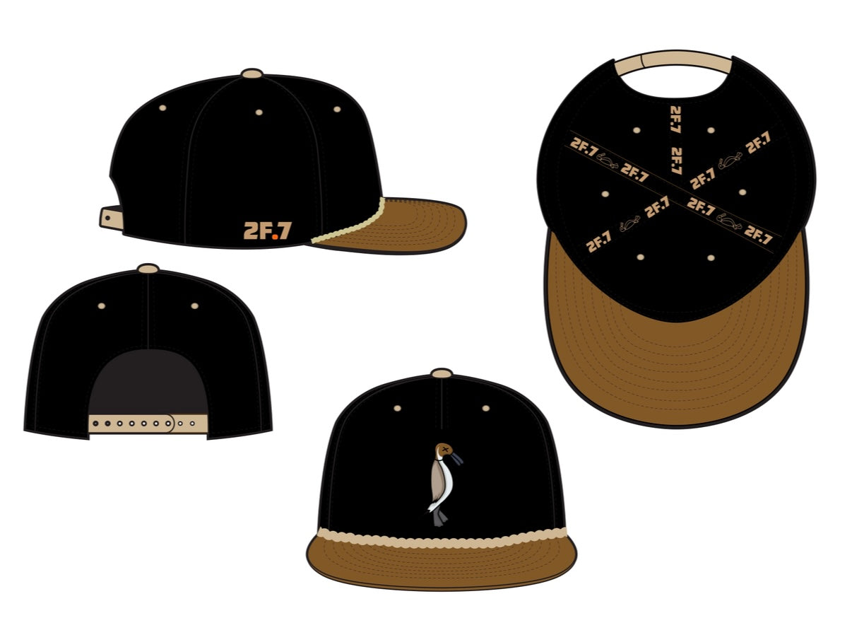Pintail Tan Bill / Black Rope Hat
