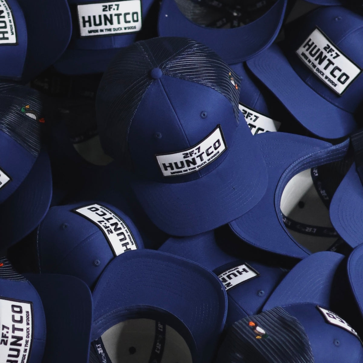 MADE IN THE DUCK WOODS Trucker Navy