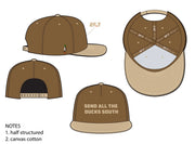 “Send All The Ducks South” Brown / Tan Canvas Hat