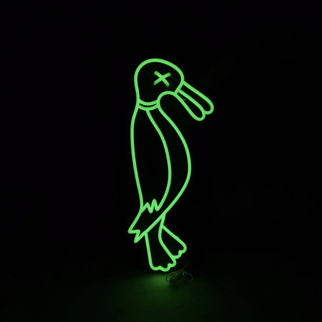 Duck Logo Neon Sign